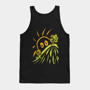 Tree on a hill Tank Top